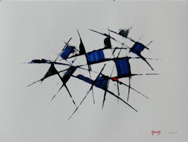 Painting titled "Bleu 786.jpg" by Pierre Morice, Original Artwork, Oil