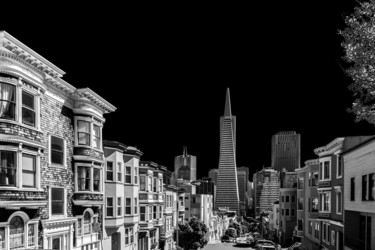 제목이 "San Francisco - Ele…"인 사진 Pierre Nadler로, 원작, 디지털 기타 단단한 패널에 장착됨