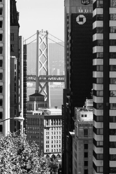 Fotografia intitolato "Bay Bridge from Cal…" da Pierre Nadler, Opera d'arte originale, Fotografia digitale