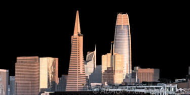 摄影 标题为“San Francisco Dark…” 由Pierre Nadler, 原创艺术品, 数码摄影 安装在其他刚性面板上