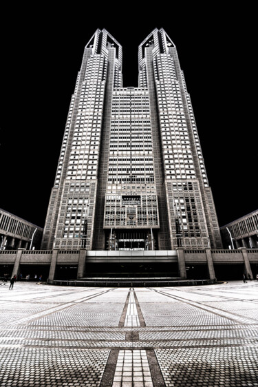 Photography titled "Tokyo Dark Sky 05" by Pierre Nadler, Original Artwork, Digital Photography Mounted on Other rigid panel