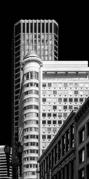 Fotografía titulada "San Francisco - Ele…" por Pierre Nadler, Obra de arte original, Fotografía manipulada Montado en Otro p…