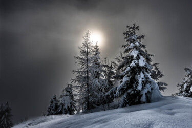 Фотография под названием "Massif du Mont Blanc" - Pierre Nadler, Подлинное произведение искусства, Цифровая фотография Устан…
