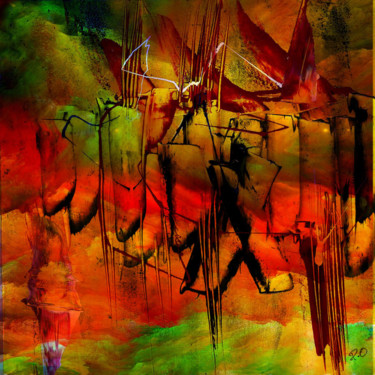 Peinture intitulée "symphonie picturale1" par Pierre Olié, Œuvre d'art originale, Huile