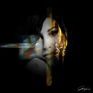 amy winehouse Photography titled "amy winehouse" by Pierre Olié, Original Art, Digital Photography