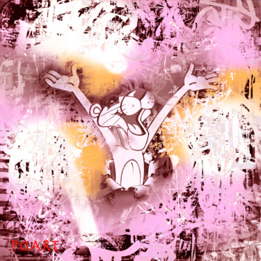 Pink Panther! by Antoni Dragan (2022) : Painting Acrylic, Cotton on Canvas  - SINGULART