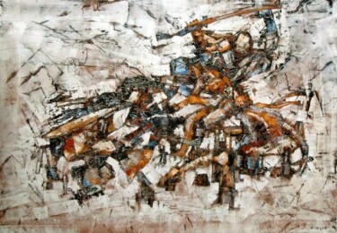 Peinture intitulée "Samouraï" par Pierre Olié, Œuvre d'art originale, Impression numérique