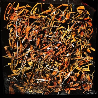 Картина под названием "Cally ink mixed med…" - Pierre Olié, Подлинное произведение искусства, Цифровая живопись Установлен н…