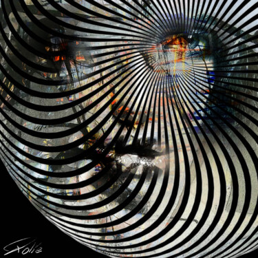 Картина под названием ""circle "" - Pierre Olié, Подлинное произведение искусства, Шелкография
