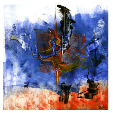 Peinture intitulée "Asarina procumbens…" par Pierre Olié, Œuvre d'art originale, Huile