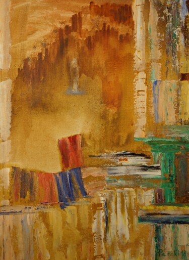 Malerei mit dem Titel "Porte d'Aphrodite 2…" von Pierre Paszkowski, Original-Kunstwerk, Öl