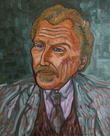 Painting titled "o médico" by Pierre Paszkowski, Original Artwork, Oil