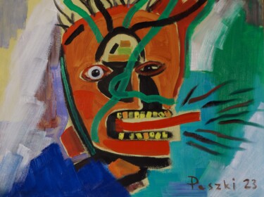 Peinture intitulée "En furie" par Pierre Paszkowski, Œuvre d'art originale, Huile