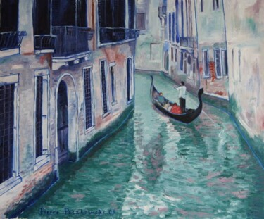 Peinture intitulée "Venise" par Pierre Paszkowski, Œuvre d'art originale, Huile