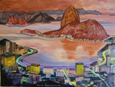 Pintura intitulada "Rio" por Pierre Paszkowski, Obras de arte originais, Óleo