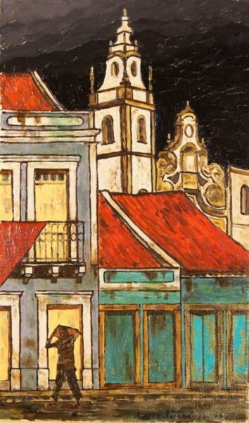 Peinture intitulée "Recife" par Pierre Paszkowski, Œuvre d'art originale, Huile