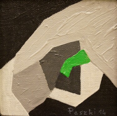 Peinture intitulée "grisaille verte - 1" par Pierre Paszkowski, Œuvre d'art originale, Acrylique