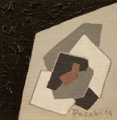 Peinture intitulée "grisaille rouge - 2" par Pierre Paszkowski, Œuvre d'art originale, Huile