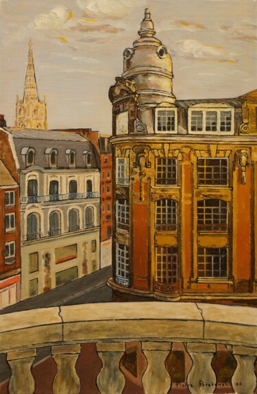 Peinture intitulée "Rue Faidherbe" par Pierre Paszkowski, Œuvre d'art originale, Huile
