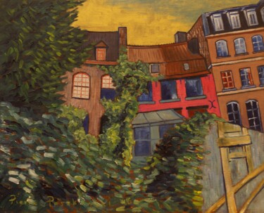 Peinture intitulée "Place Gilleson - 2" par Pierre Paszkowski, Œuvre d'art originale, Huile