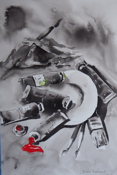 Pintura titulada "Les tubes de couleu…" por Pierre Patenet, Obra de arte original, Tinta