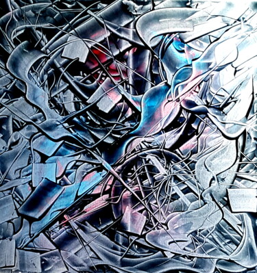Peinture intitulée "Espace temps" par Pierre-Paul Marchini, Œuvre d'art originale, Huile
