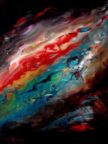 Peinture intitulée "Rainbow" par Pierre-Paul Marchini, Œuvre d'art originale, Huile