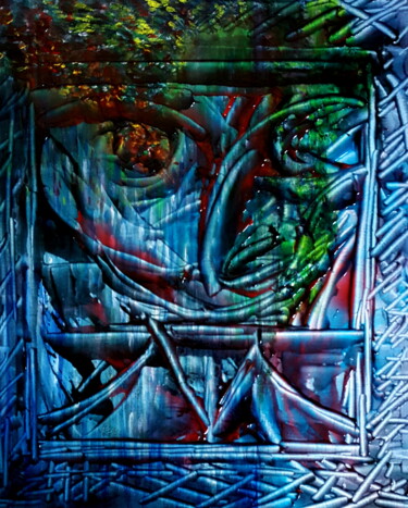 Peinture intitulée "Dali,le masque" par Pierre-Paul Marchini, Œuvre d'art originale, Huile
