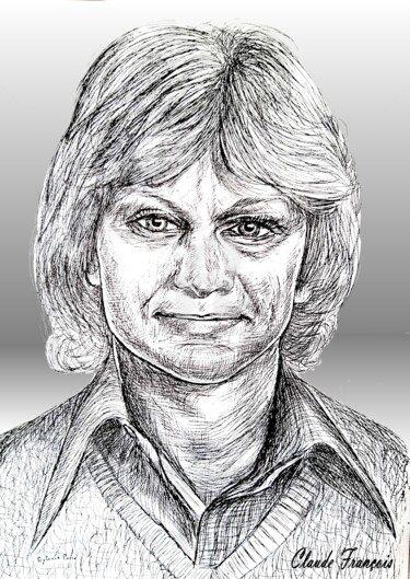 Digital Arts titled "Claude François" by Pierre Peytavin, Original Artwork, 2D Digital Work