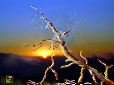 Digital Arts titled "L'arbre mort ( illu…" by Pierre Peytavin, Original Artwork, 2D Digital Work