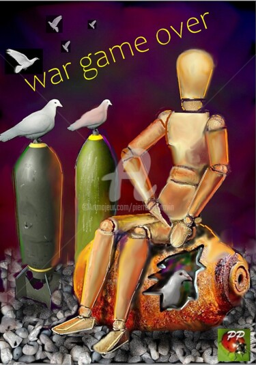 Arts numériques intitulée "WAR GAME" par Pierre Peytavin, Œuvre d'art originale, Travail numérique 2D