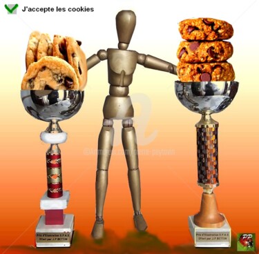 Digital Arts titled "Accepter les cookies" by Pierre Peytavin, Original Artwork, 2D Digital Work