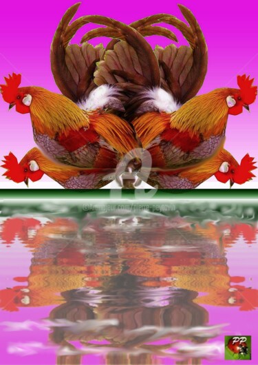 Digitale Kunst mit dem Titel "COCO-RICO" von Pierre Peytavin, Original-Kunstwerk, 2D digitale Arbeit