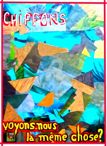 Digitale Kunst mit dem Titel "CHIFFONS" von Pierre Peytavin, Original-Kunstwerk, 2D digitale Arbeit