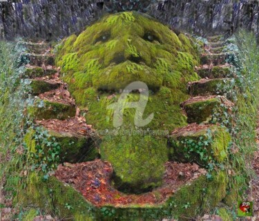 Digitale Kunst mit dem Titel "MONSTRE ET NATURE" von Pierre Peytavin, Original-Kunstwerk, 2D digitale Arbeit