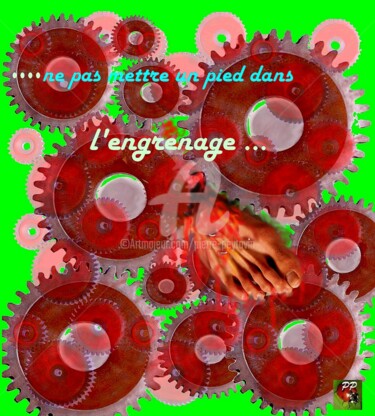 Digital Arts titled "L'ENGRENAGE" by Pierre Peytavin, Original Artwork, 2D Digital Work