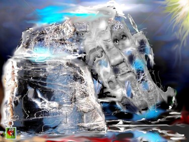 Digitale Kunst mit dem Titel "MOMENT FROID" von Pierre Peytavin, Original-Kunstwerk, Fotomontage