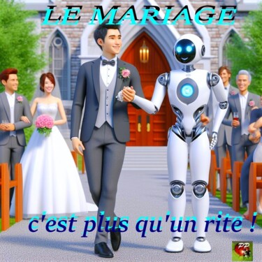 Digital Arts titled "LE MARIAGE N'EST PA…" by Pierre Peytavin, Original Artwork, AI generated image