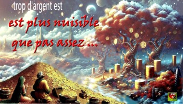 Digital Arts titled "ARGENT NUISIBLE" by Pierre Peytavin, Original Artwork, AI generated image
