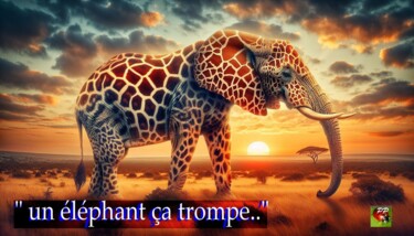 数字艺术 标题为“"çà trompe" ...Si v…” 由Pierre Peytavin, 原创艺术品, AI生成的图像