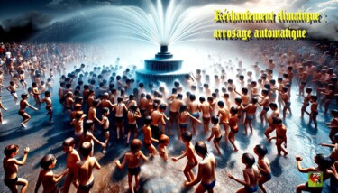 Arte digitale intitolato "Réchauffement clima…" da Pierre Peytavin, Opera d'arte originale, Immagine generata dall'IA