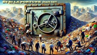 Digital Arts με τίτλο "Et si la fortune ét…" από Pierre Peytavin, Αυθεντικά έργα τέχνης, Εικόνα που δημιουργήθηκε με AI