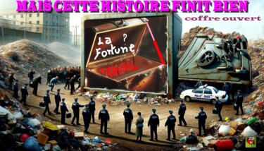 Digital Arts titled "CETTE HISTOIRE FINI…" by Pierre Peytavin, Original Artwork, AI generated image