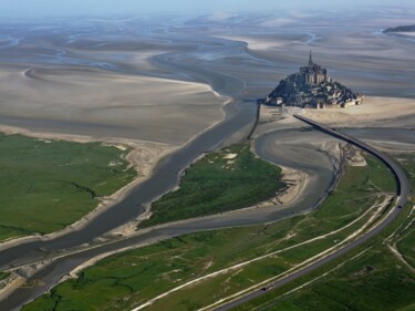 Fotografie getiteld "Mont-Saint-Michel8" door Pierre Piton, Origineel Kunstwerk, Digitale fotografie