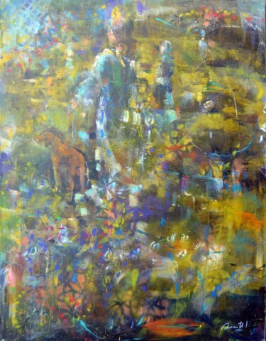 Painting titled "Migrations" by Pierre Quentel, Original Artwork, Oil