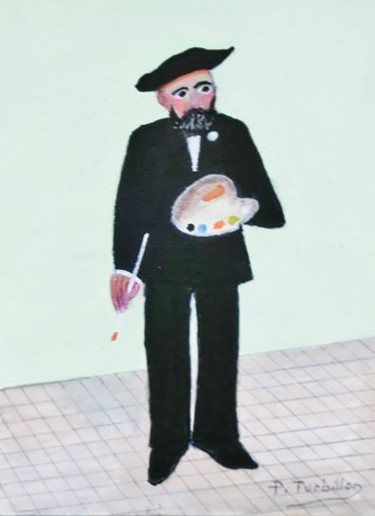 Painting titled "Douanier Rousseau" by Pierre Turbillon, Original Artwork