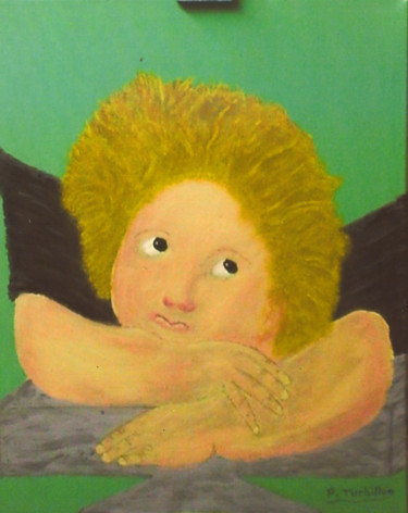 Peinture intitulée "L'ange Séraphin" par Pierre Turbillon, Œuvre d'art originale