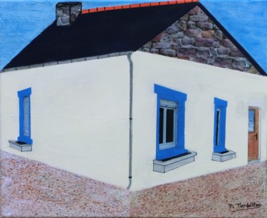 Painting titled "74 Rue de Saint-Malo" by Pierre Turbillon, Original Artwork