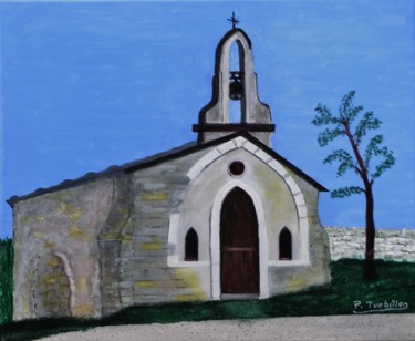 Peinture intitulée "Chapelle Saint-Mich…" par Pierre Turbillon, Œuvre d'art originale, Acrylique