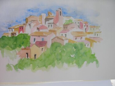 Peinture intitulée "Sur la côte provenç…" par Pierre Varési Pierre, Œuvre d'art originale